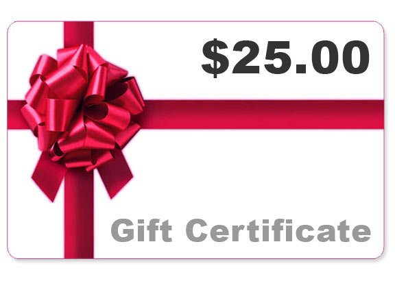 $25 Gift Certificate 